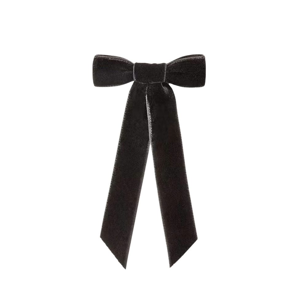 Barrette à nœud en velours