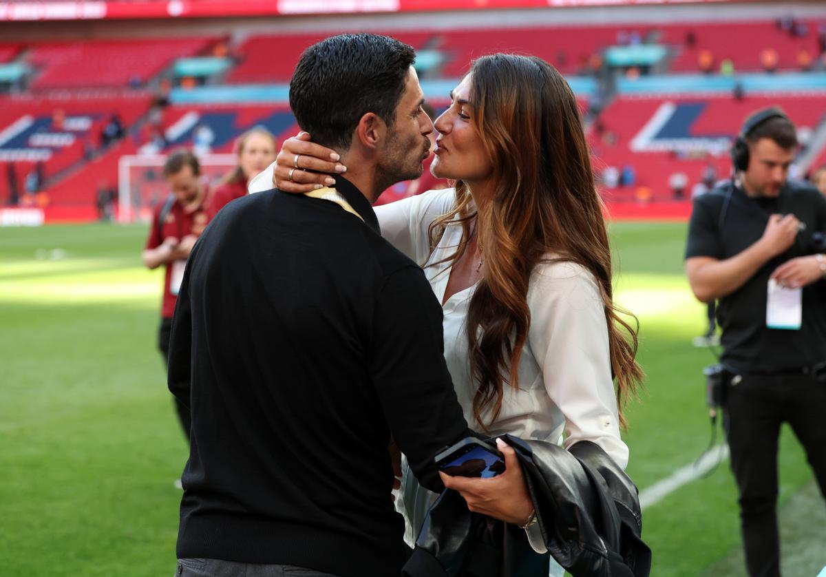 Mikel Arteta et Lorena Bernal