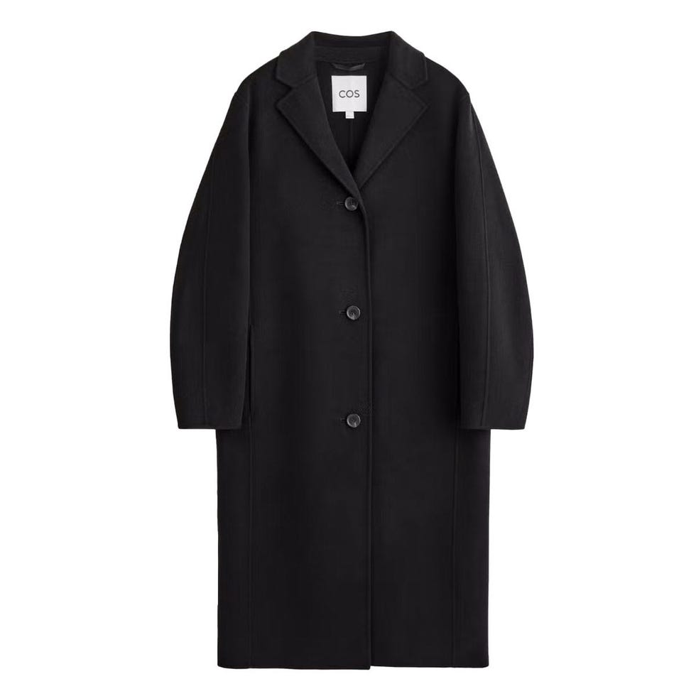 Manteau long en laine double face