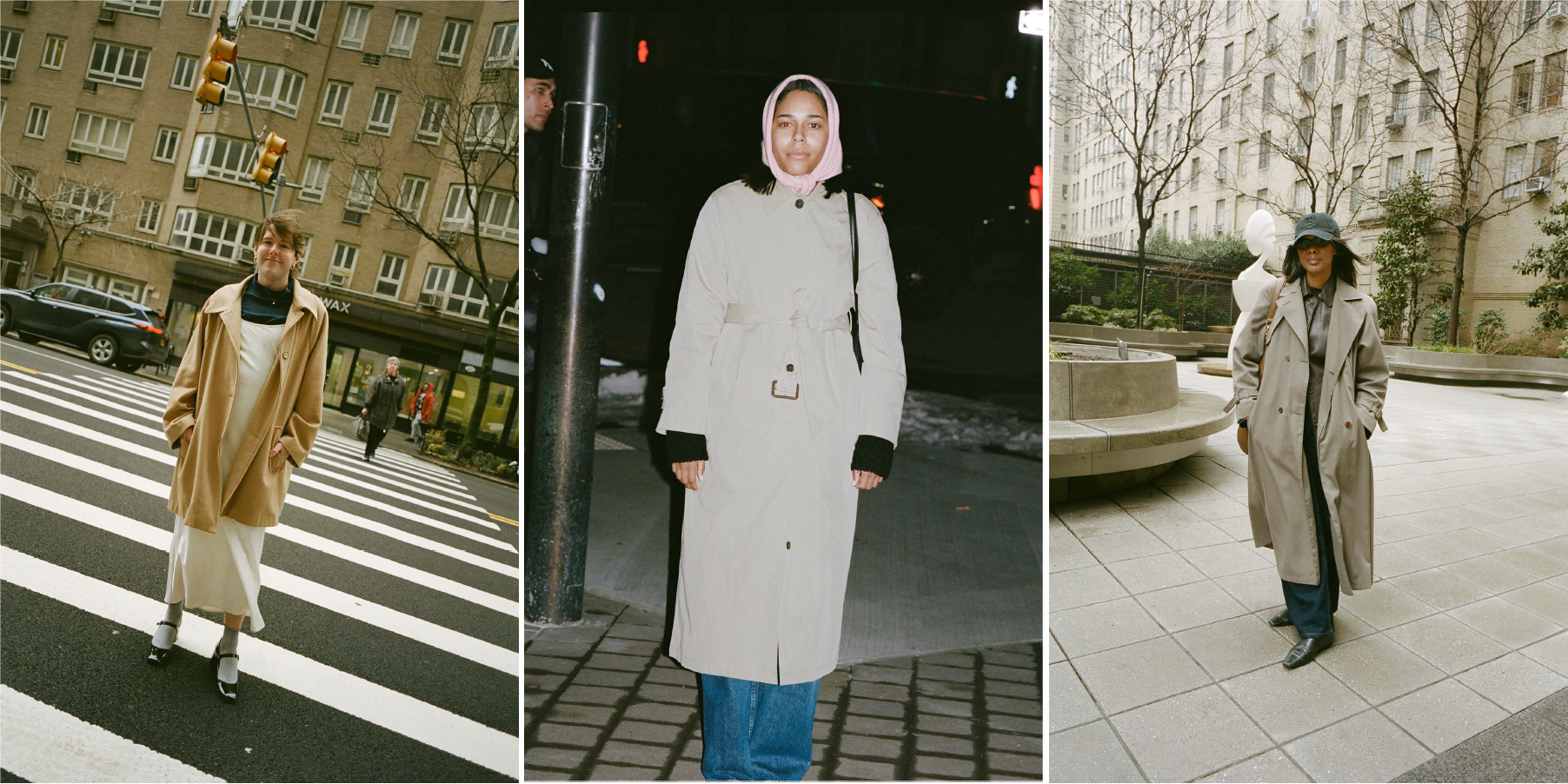 vêtements d'extérieur à la mode affichés dans les environnements urbains