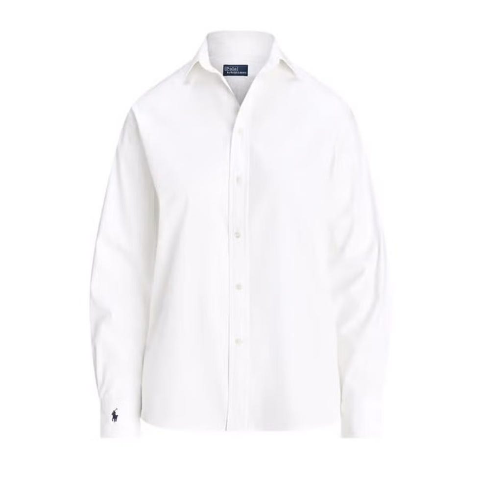 Chemise boutonnée en coton coupe décontractée