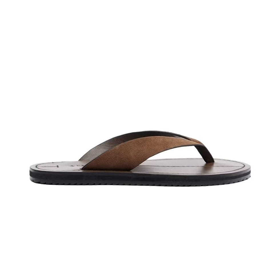 Tongs en daim Flora