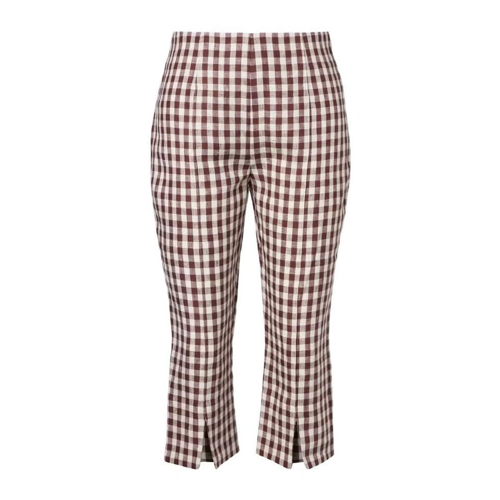 Pantalon capri Sadie à carreaux vichy