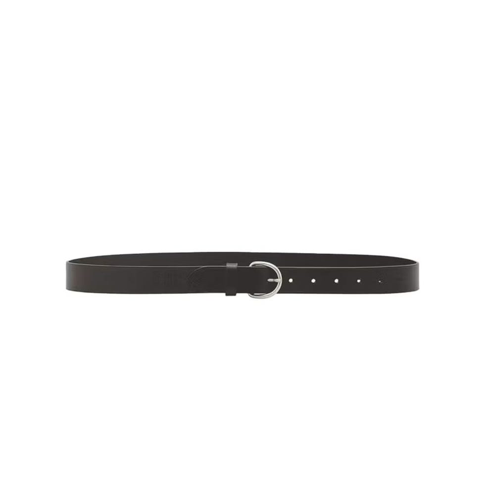 Ceinture classique à boucle en cuir de veau