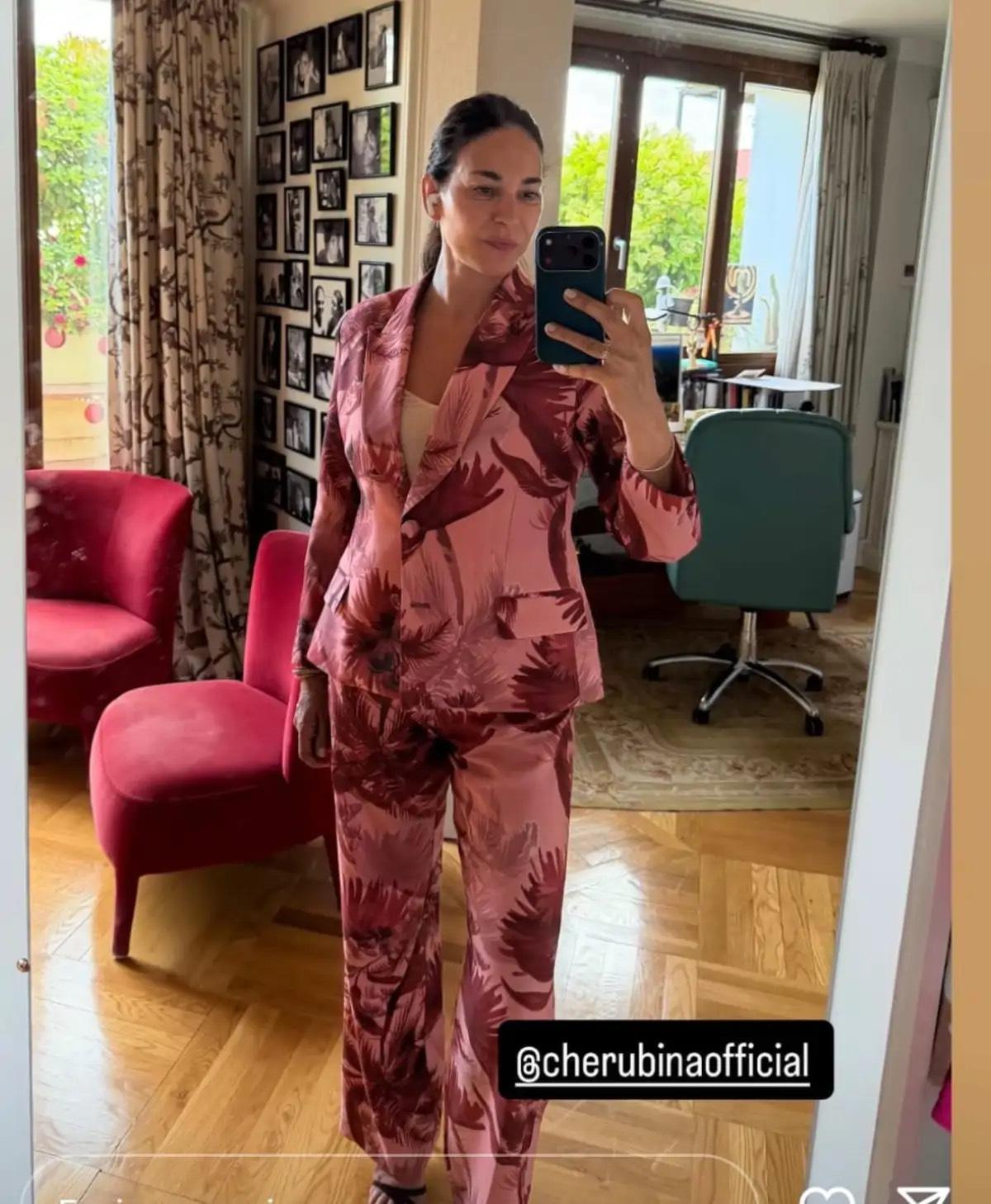 Le costume imprimé de Mariló Montero