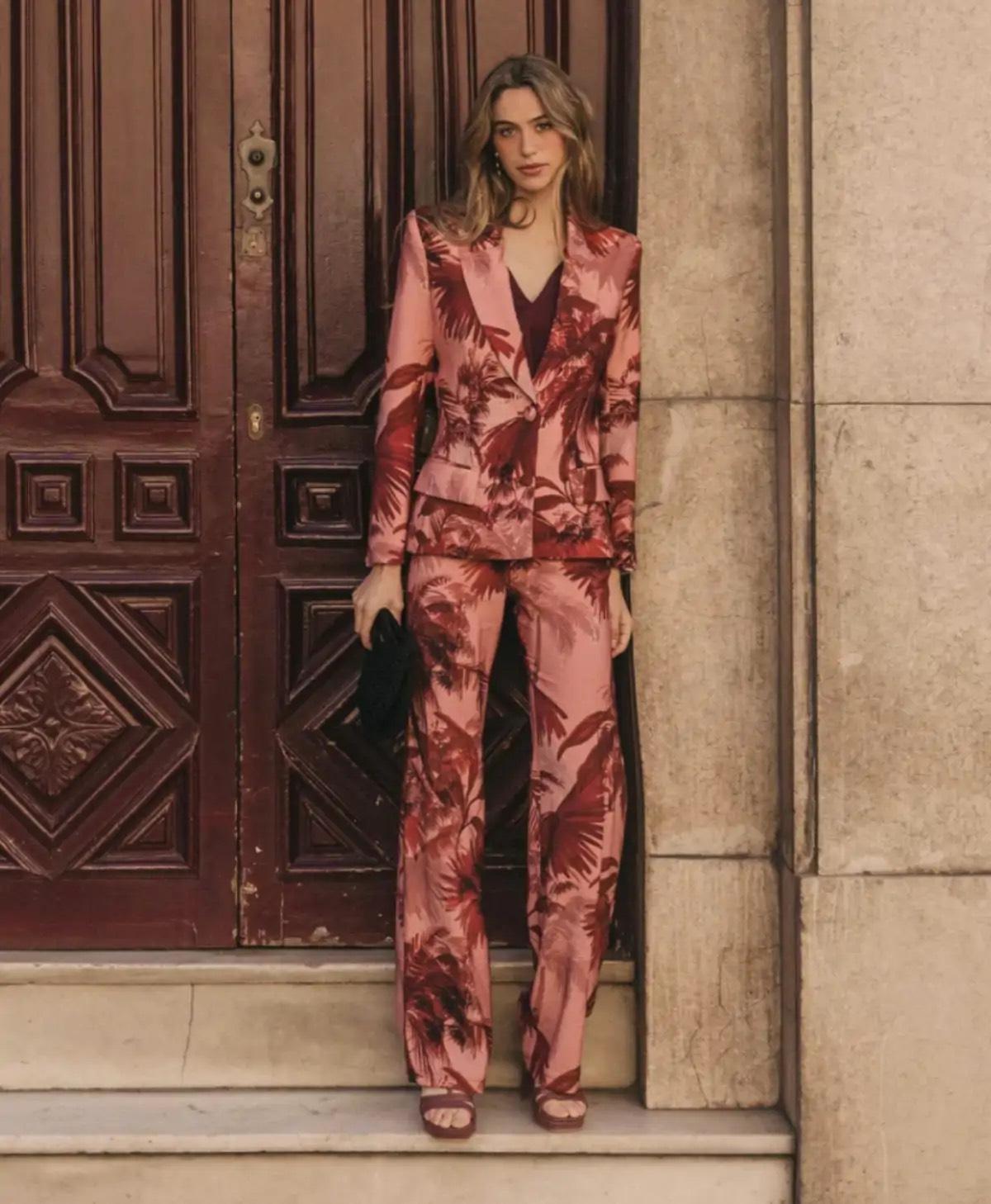 Tailleur veste imprimé Cherubina