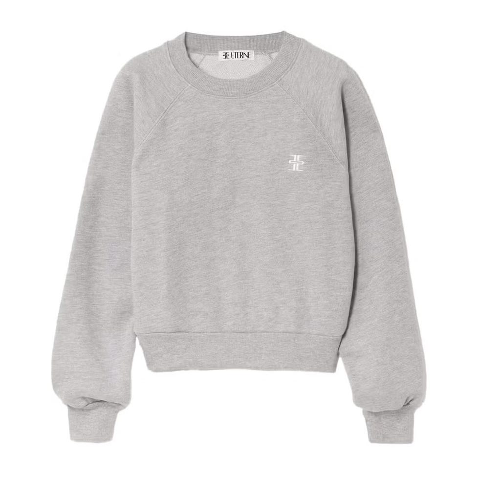 Sweat-shirt en jersey brodé