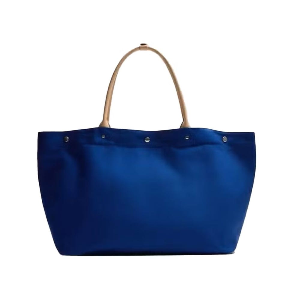 Cabas avec détails en cuir