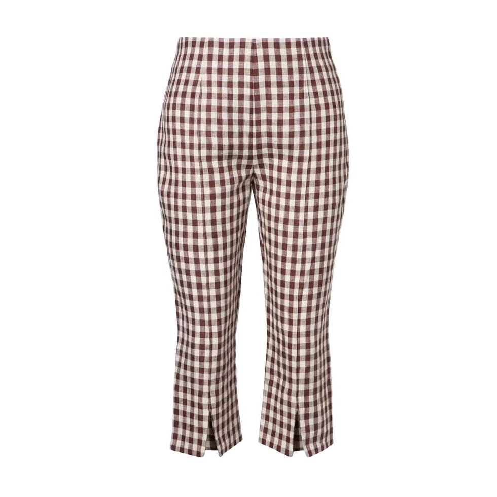 Pantalon capri Sadie à carreaux vichy