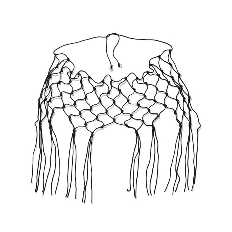 Ceinture en cordon macramé