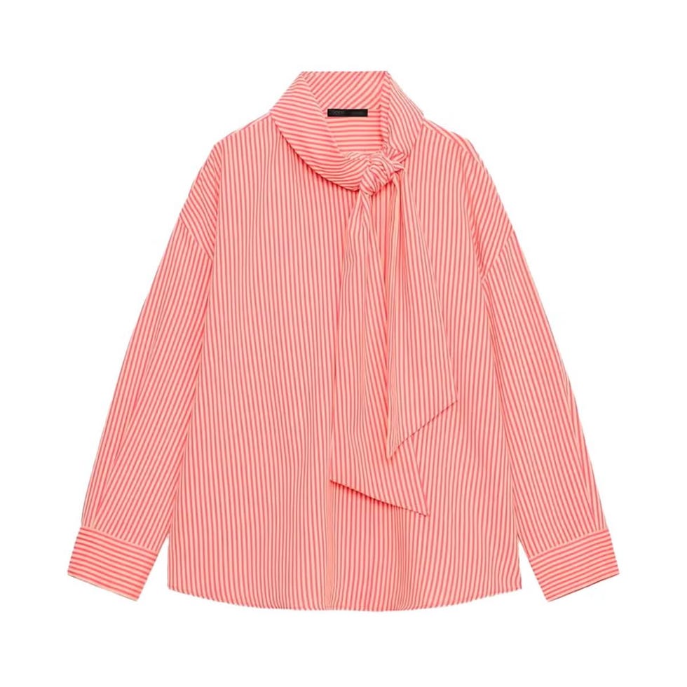 Chemise rayée nouée
