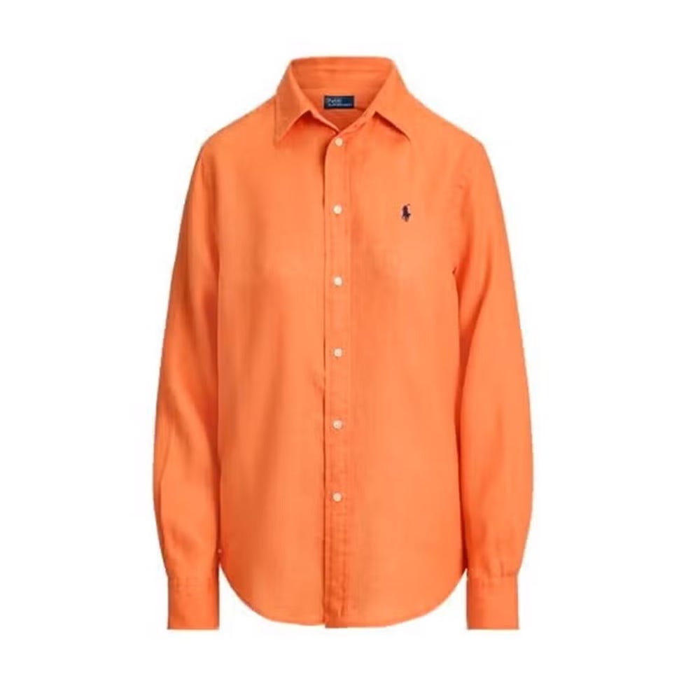 Chemise en lin coupe classique