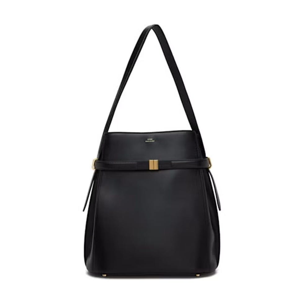 Sac seau noir à ceinture