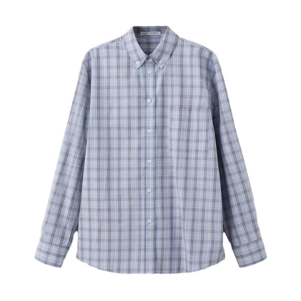 Chemise en coton à carreaux