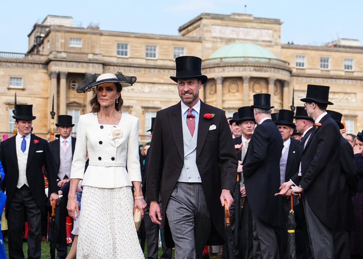 Kate Middleton et le prince William à la garden-party