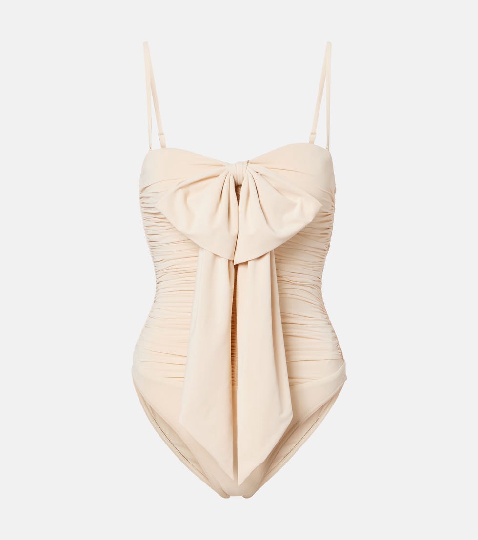 Maillot de bain drapé à nœud Como