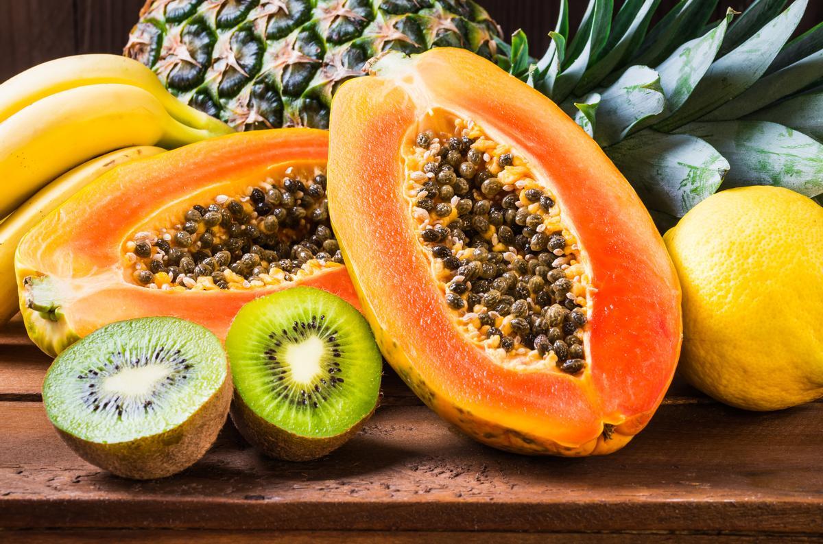 Kiwi et papaye