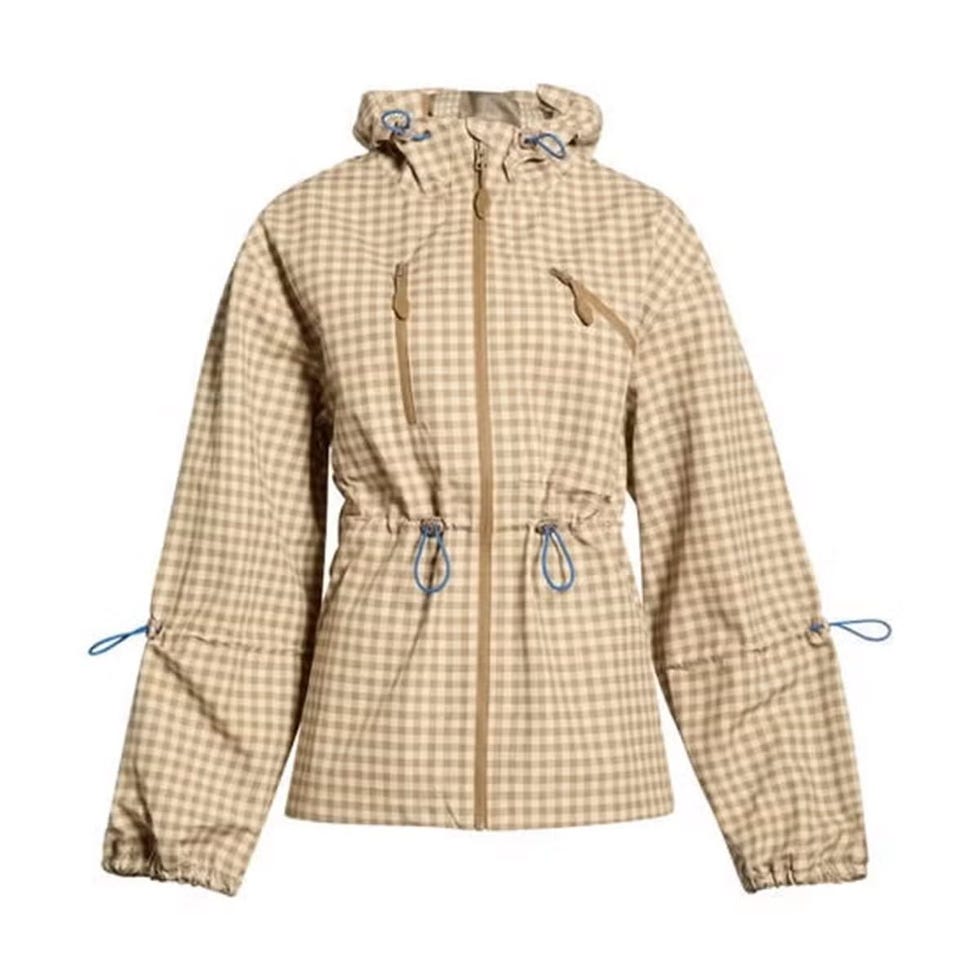 Imperméable à capuche Matilda à carreaux vichy