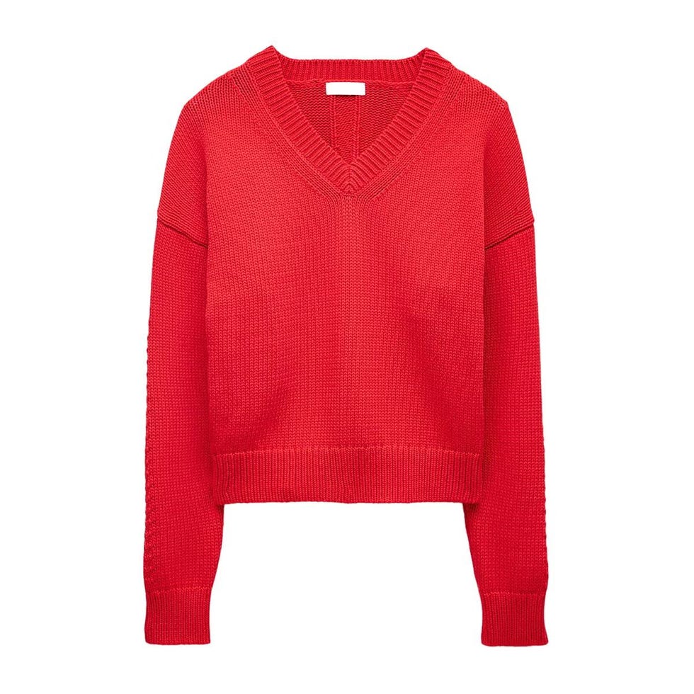 Pull à col en V