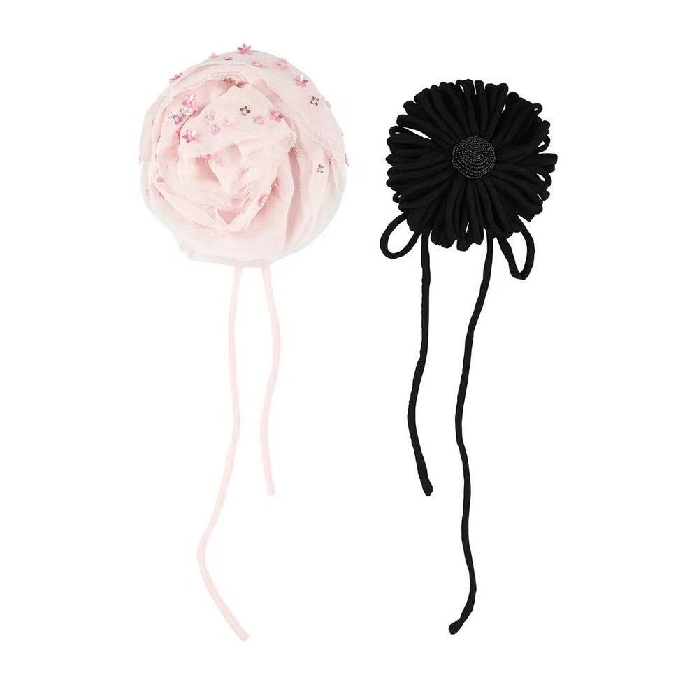 Ensemble de broches marguerite et rose