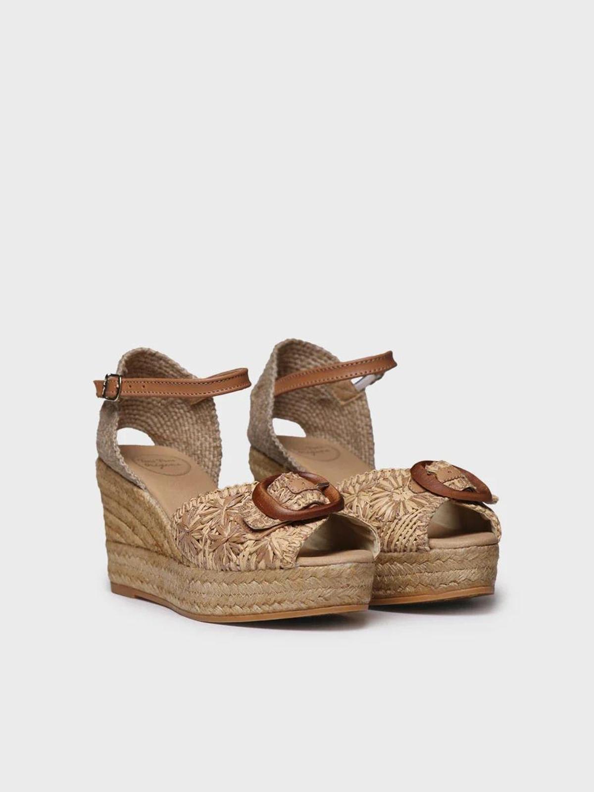 Espadrilles avec coin et plateforme