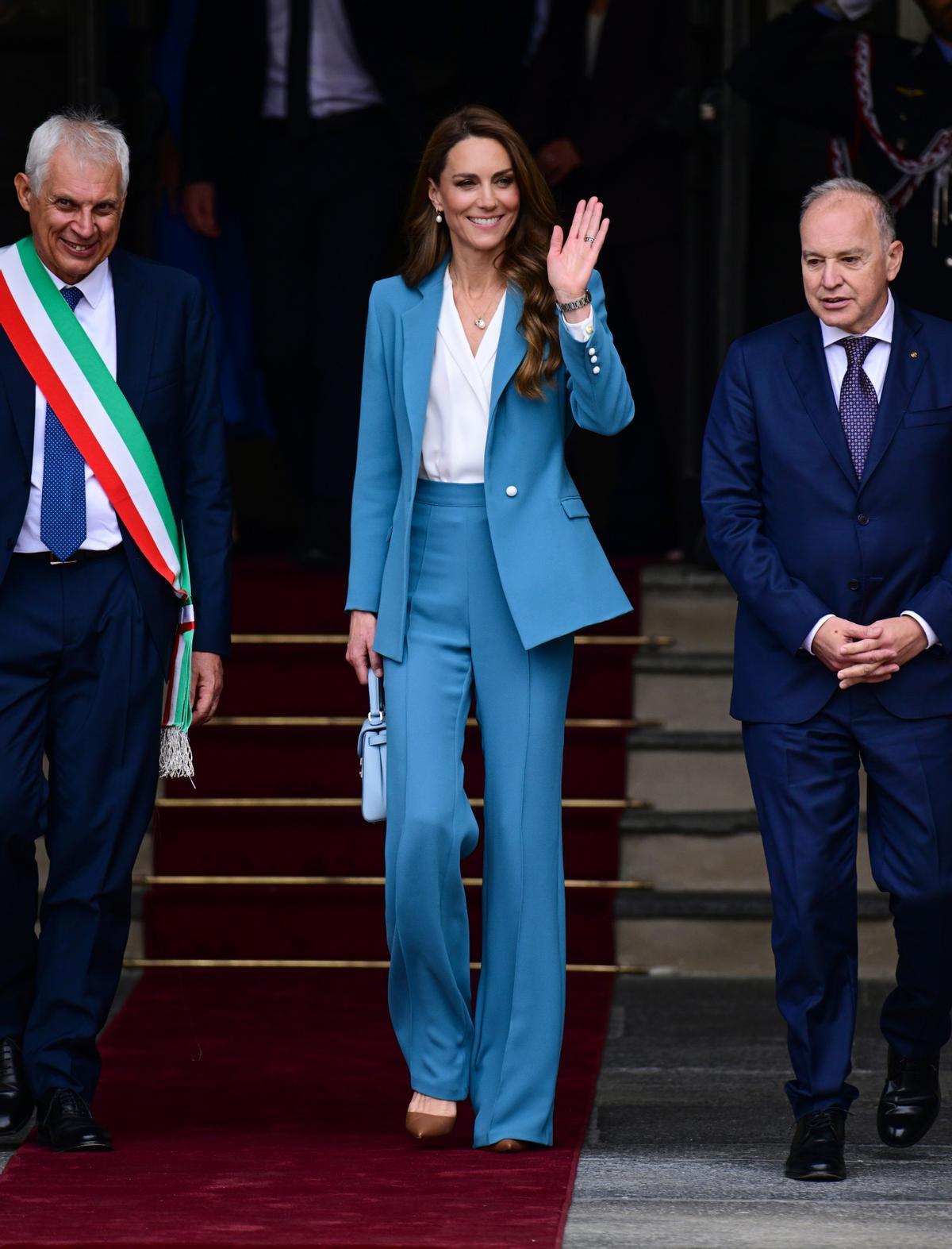 Le look de Kate Middleton pour son premier jour de visite en Italie