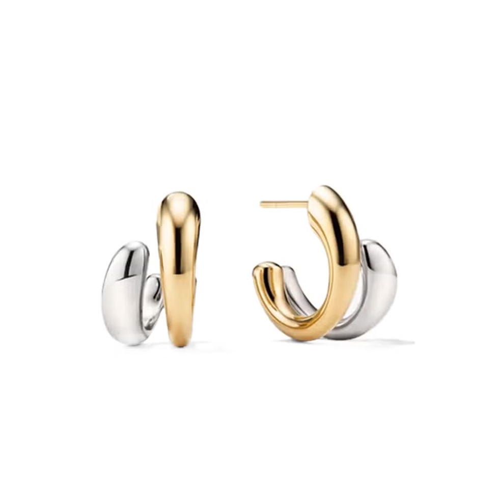 Boucles d'oreilles doubles créoles Jojo Boucles d'oreilles doubles créoles Jojo