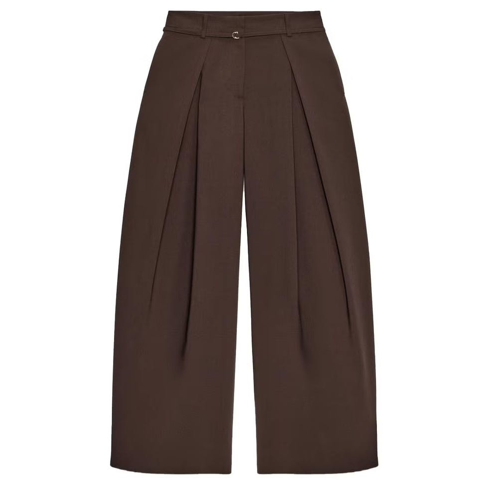 Pantalon large ceinturé