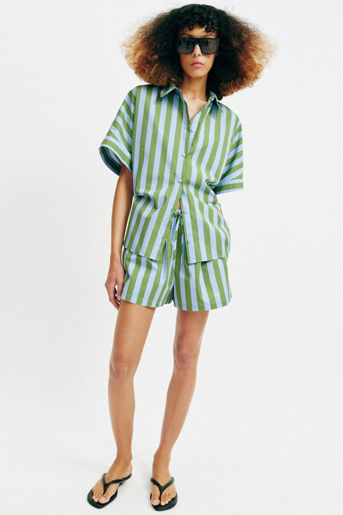 Ensemble chemise et short imprimés