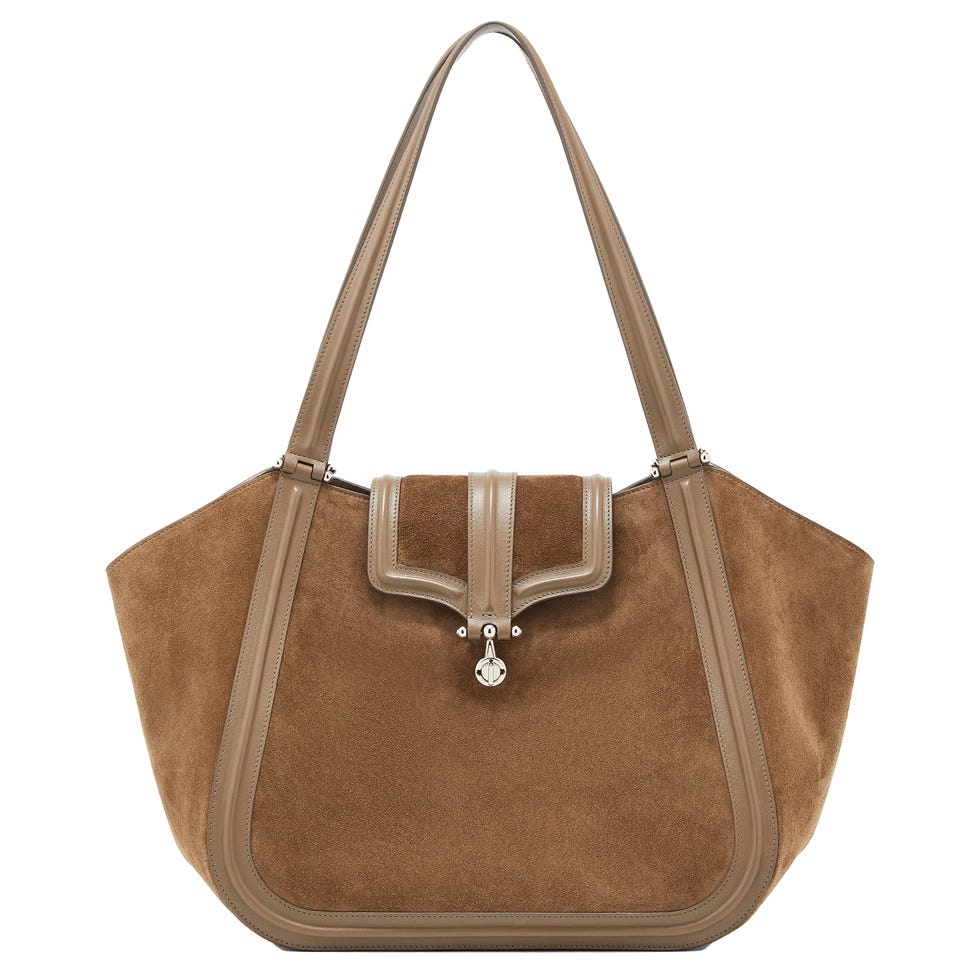 Cabas en Daim et Cuir Lisse
