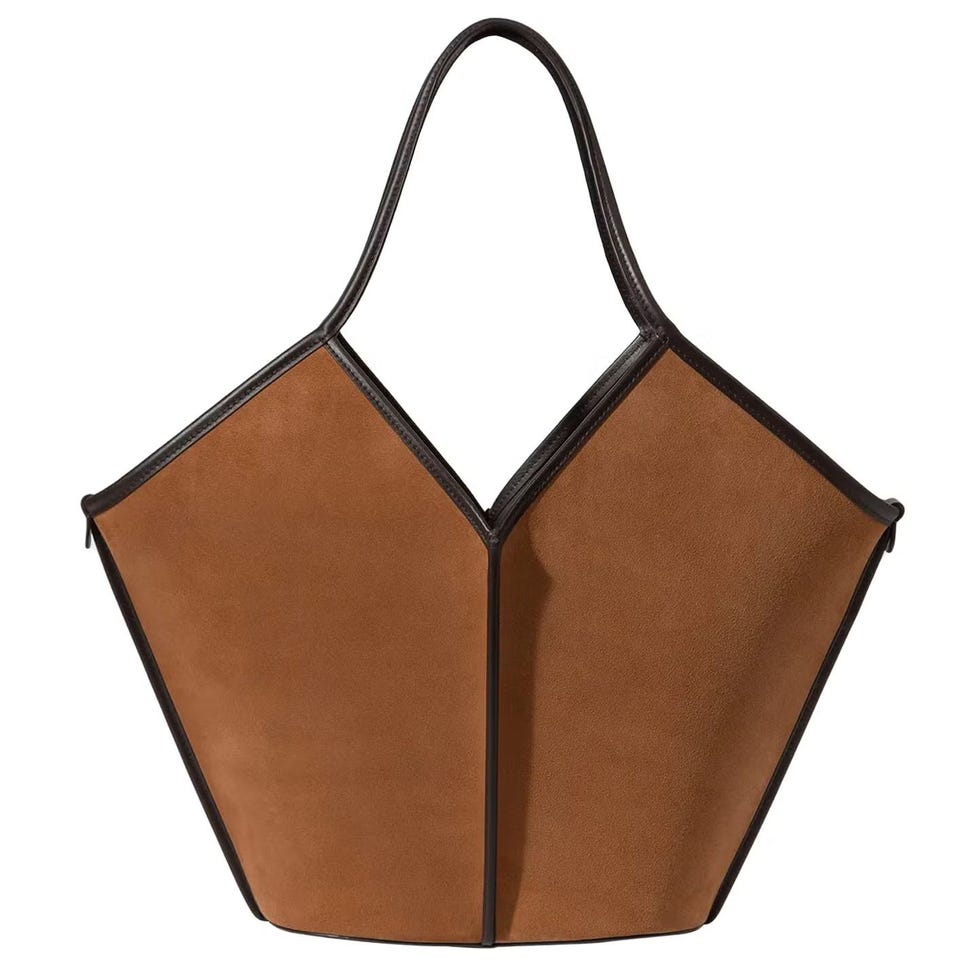 Sac fourre-tout en daim et cuir Calella