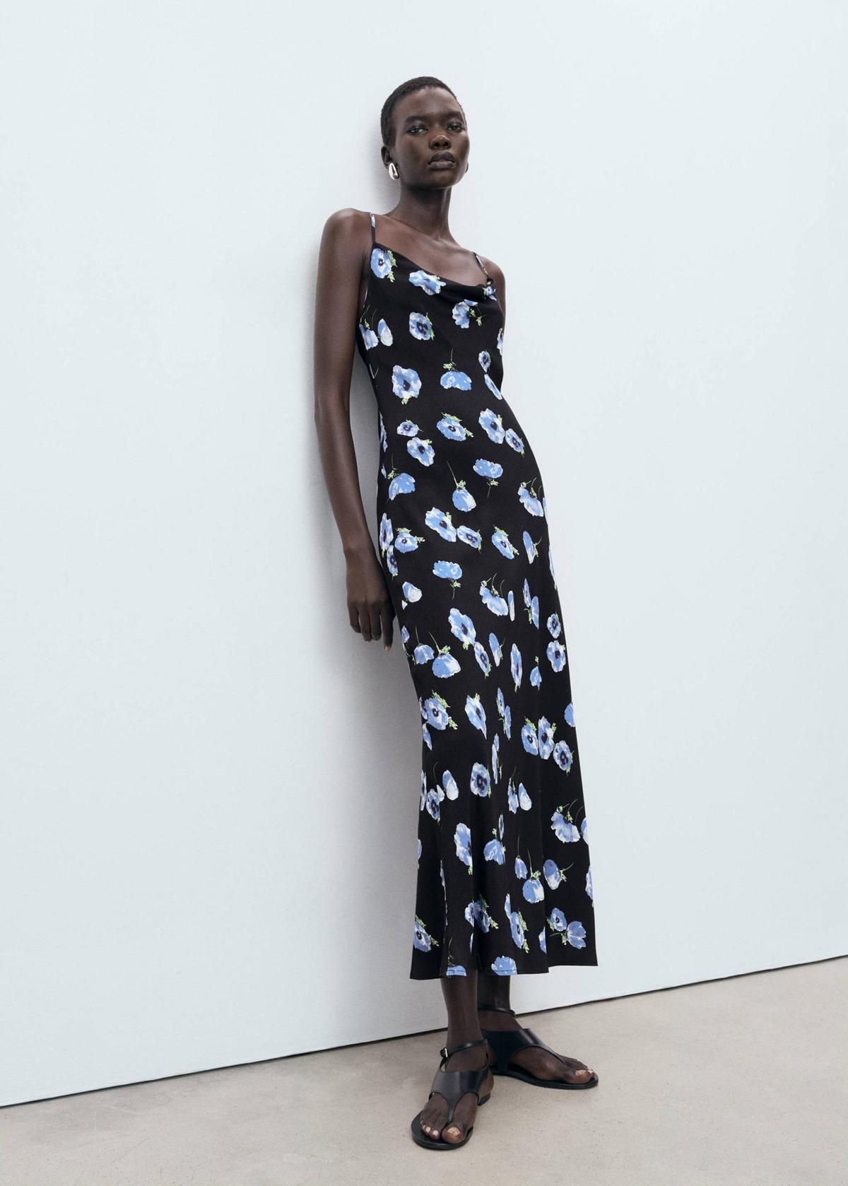 Robe midi fleurie