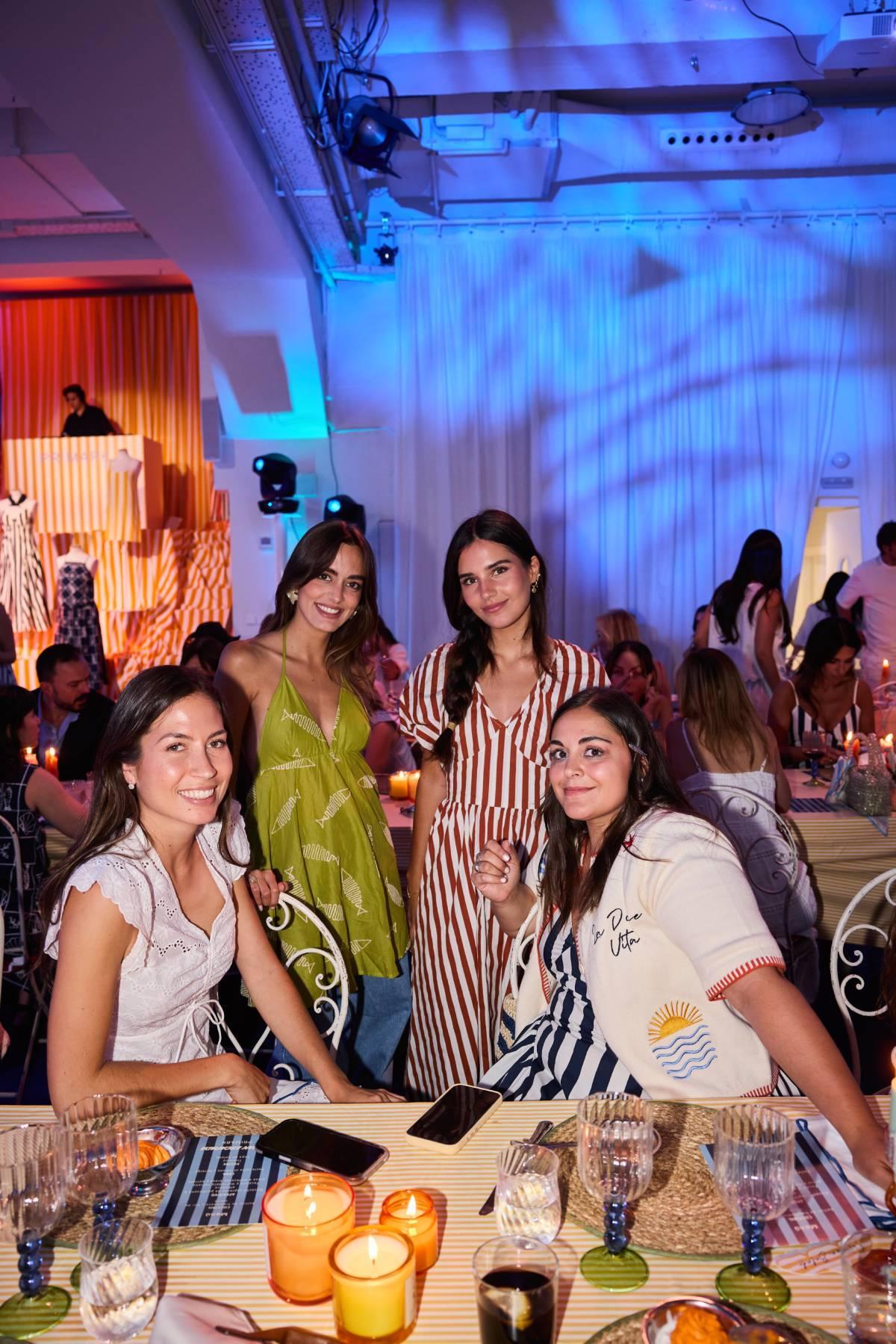 Ali Guijarro, Natichu Alcántara, Mada Mariño et Susana Balado lors du lancement de « The Great Escape » de Primark en Espagne