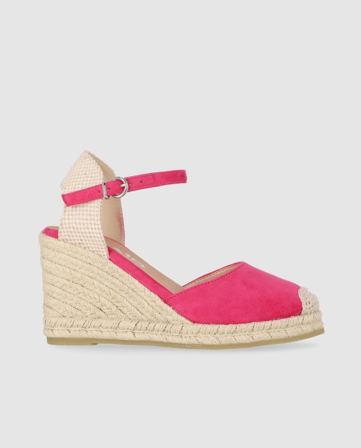 Espadrilles fuchsia Chika10