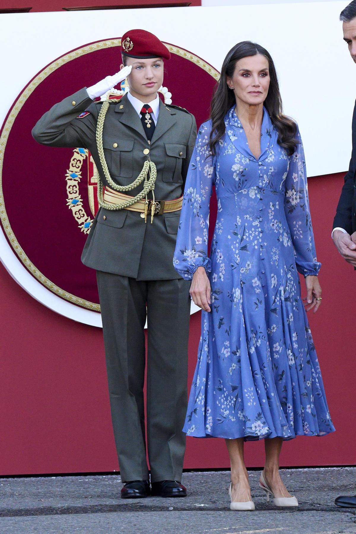 La reine Letizia à l'occasion de la Journée du patrimoine hispanique 2023.