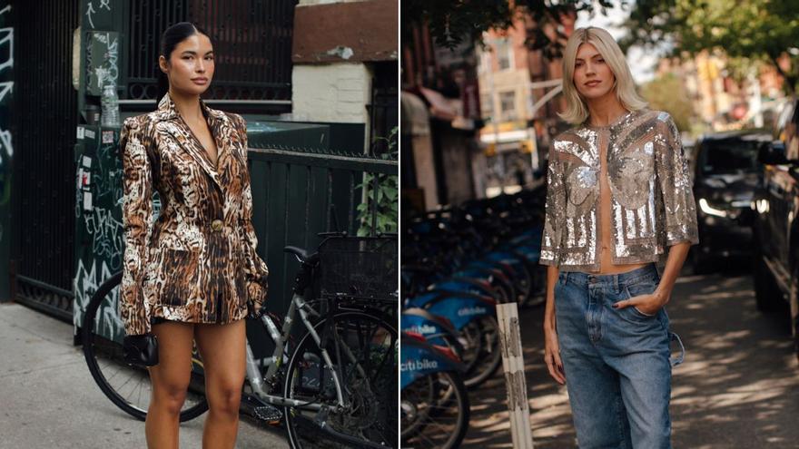Imprimé animalier, paillettes, robes bohèmes... toutes les tendances street style de Naeem Khan à New York