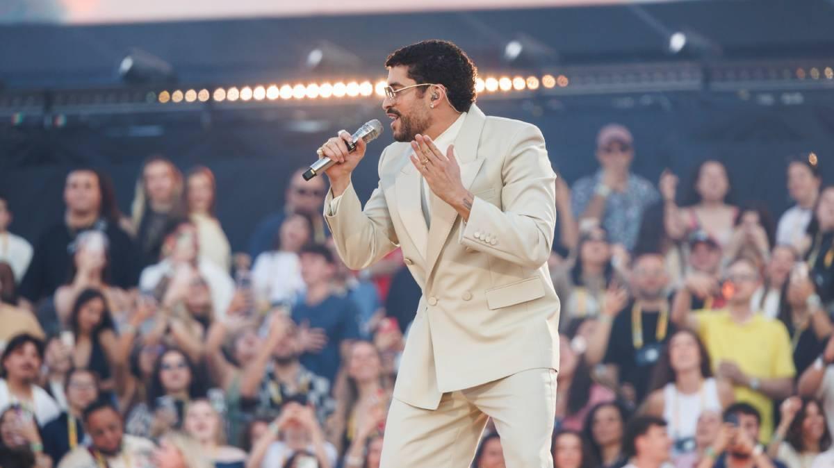 Bad Bunny au concert de Barcelone de sa tournée 'DeBI TiRAR MaS FOToS'