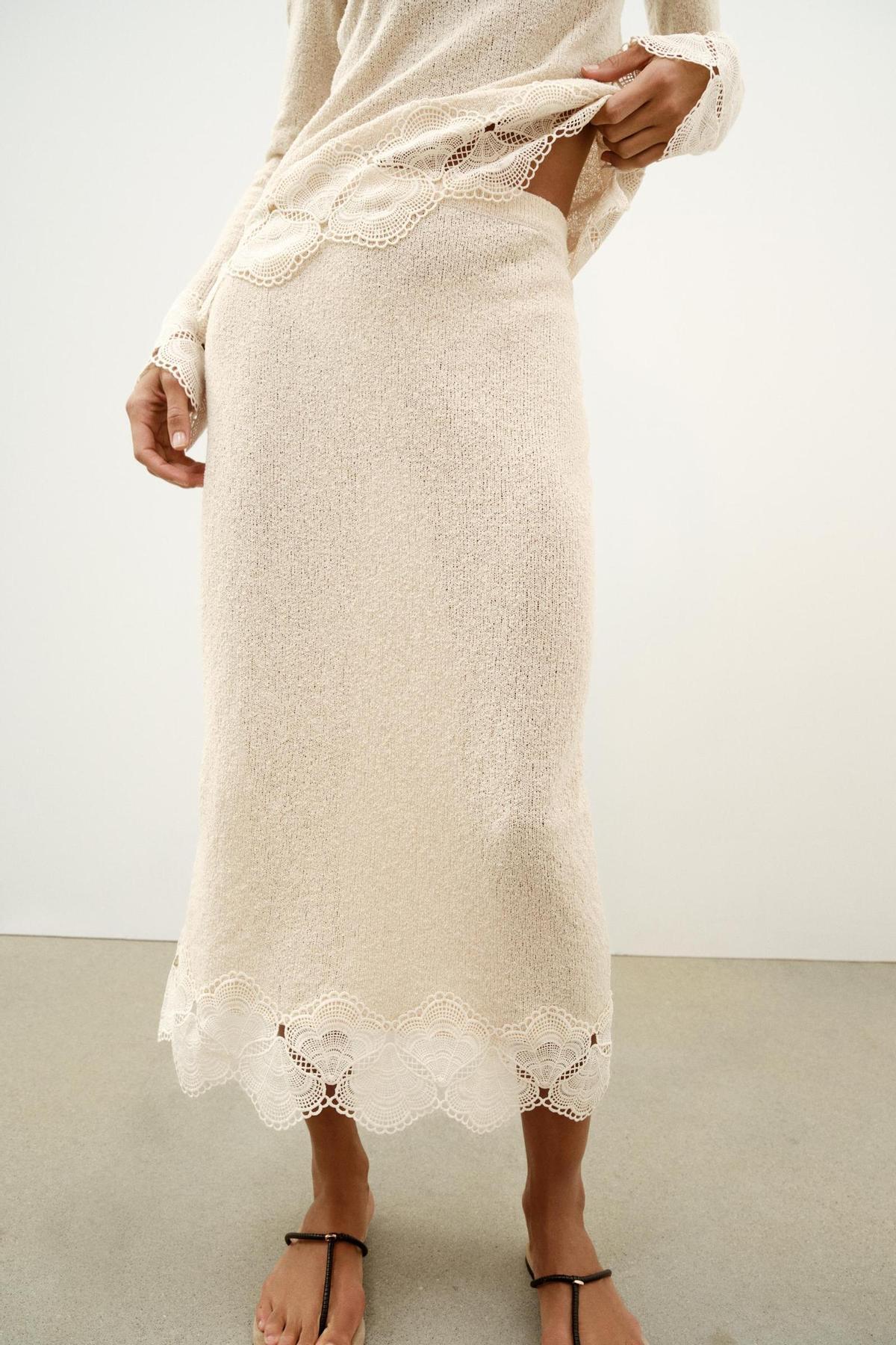 Jupe au crochet rustique