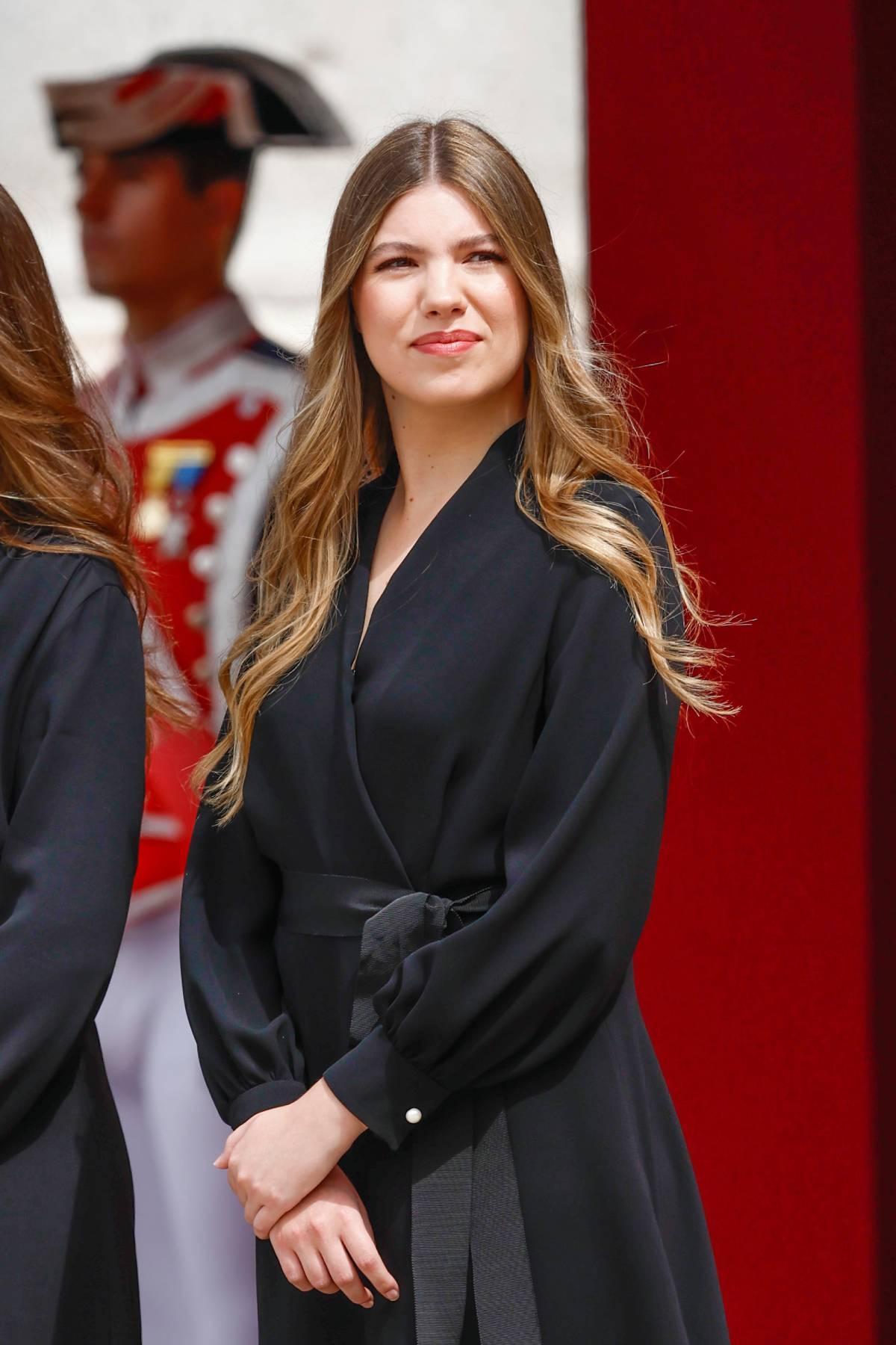 L'infante Sofia à la réception du pape Léon XIV