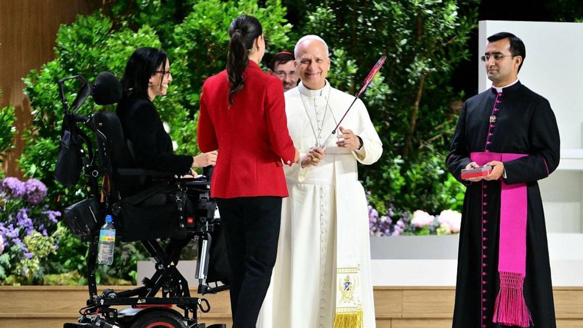 Carolina Marín devant le Pape : « Le sport est un pont de solidarité, d'inclusion et de paix »