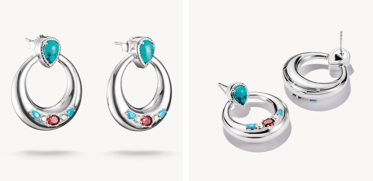 Boucles d'oreilles colorées