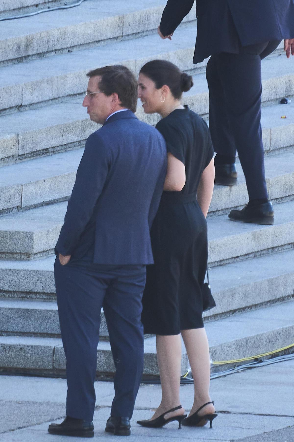Teresa Urquijo lors de la visite du pape Léon XVI