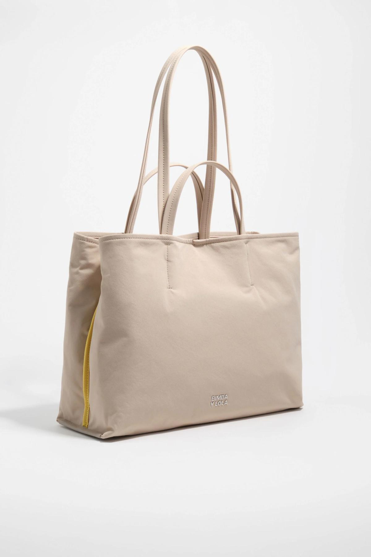 Sac cabas en gabardine à double anse (87,50 €)