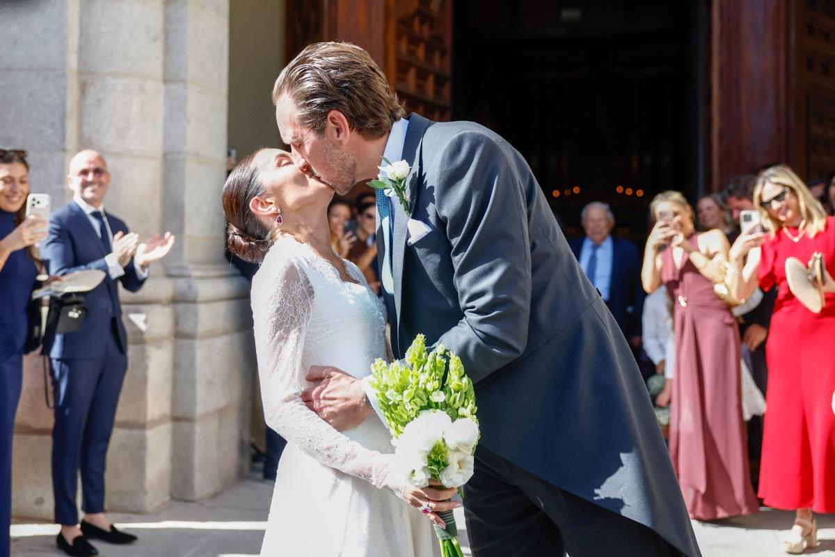 Amanda Lange et Friedrich von Schonburg lors de leur mariage