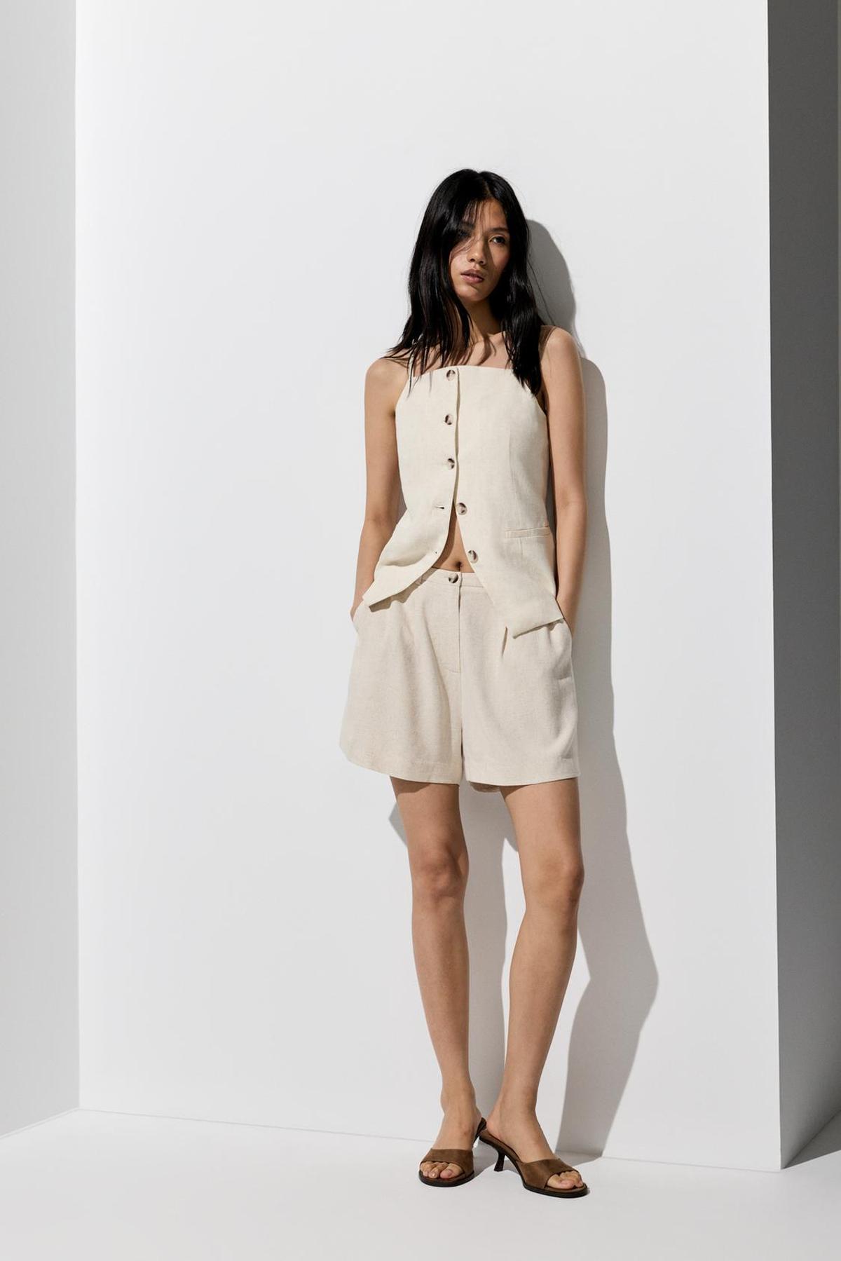Ensemble gilet et short rustique