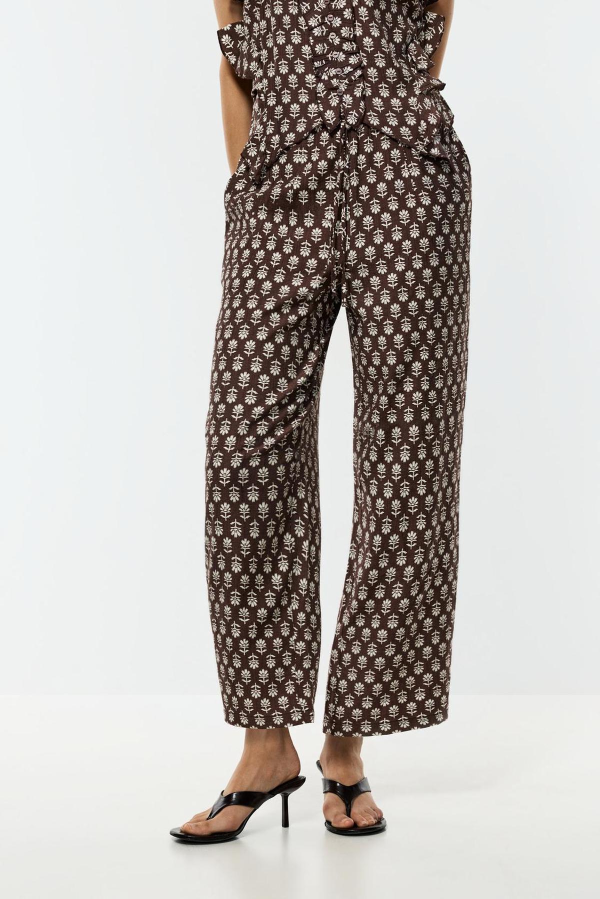 Pantalon fluide imprimé