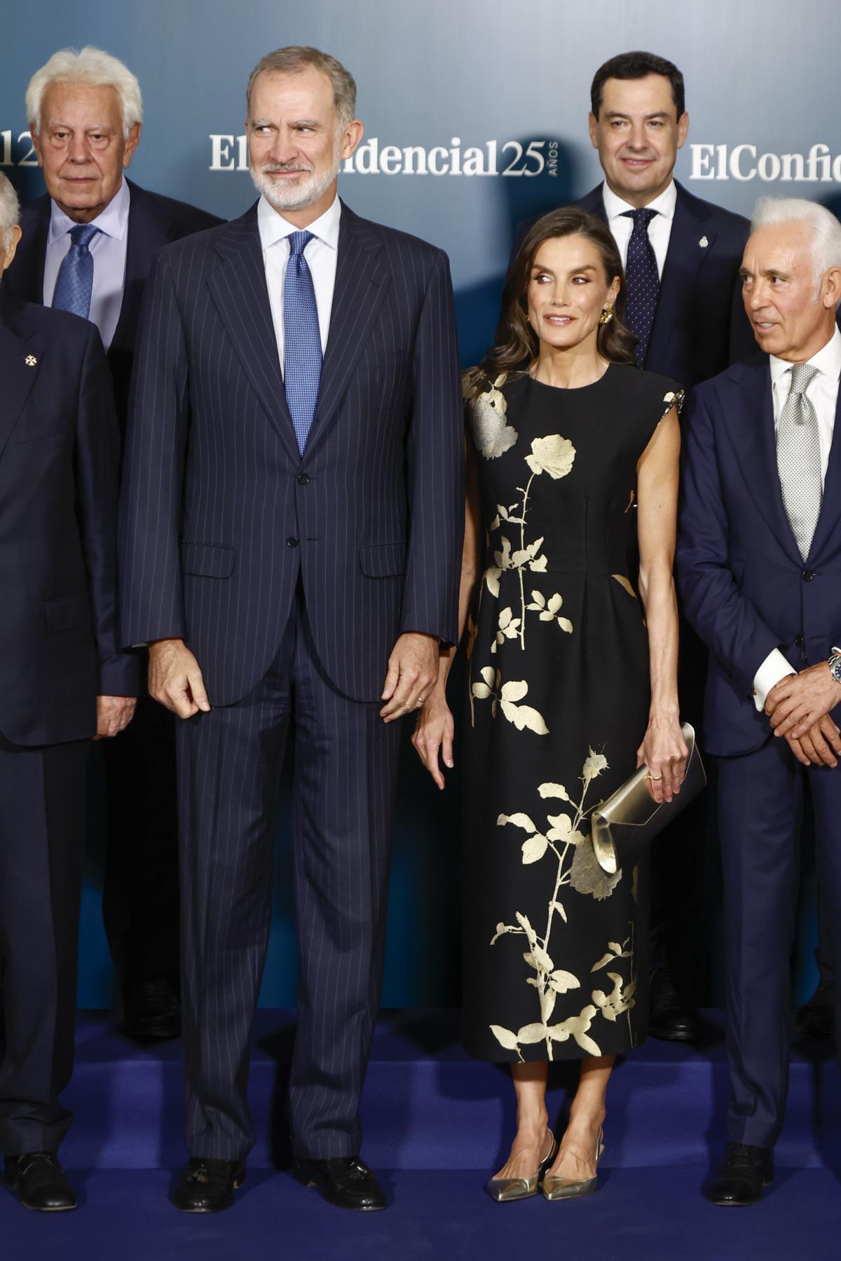 Le roi Felipe VI et la reine Letizia président le 25e anniversaire d'El Confidencial