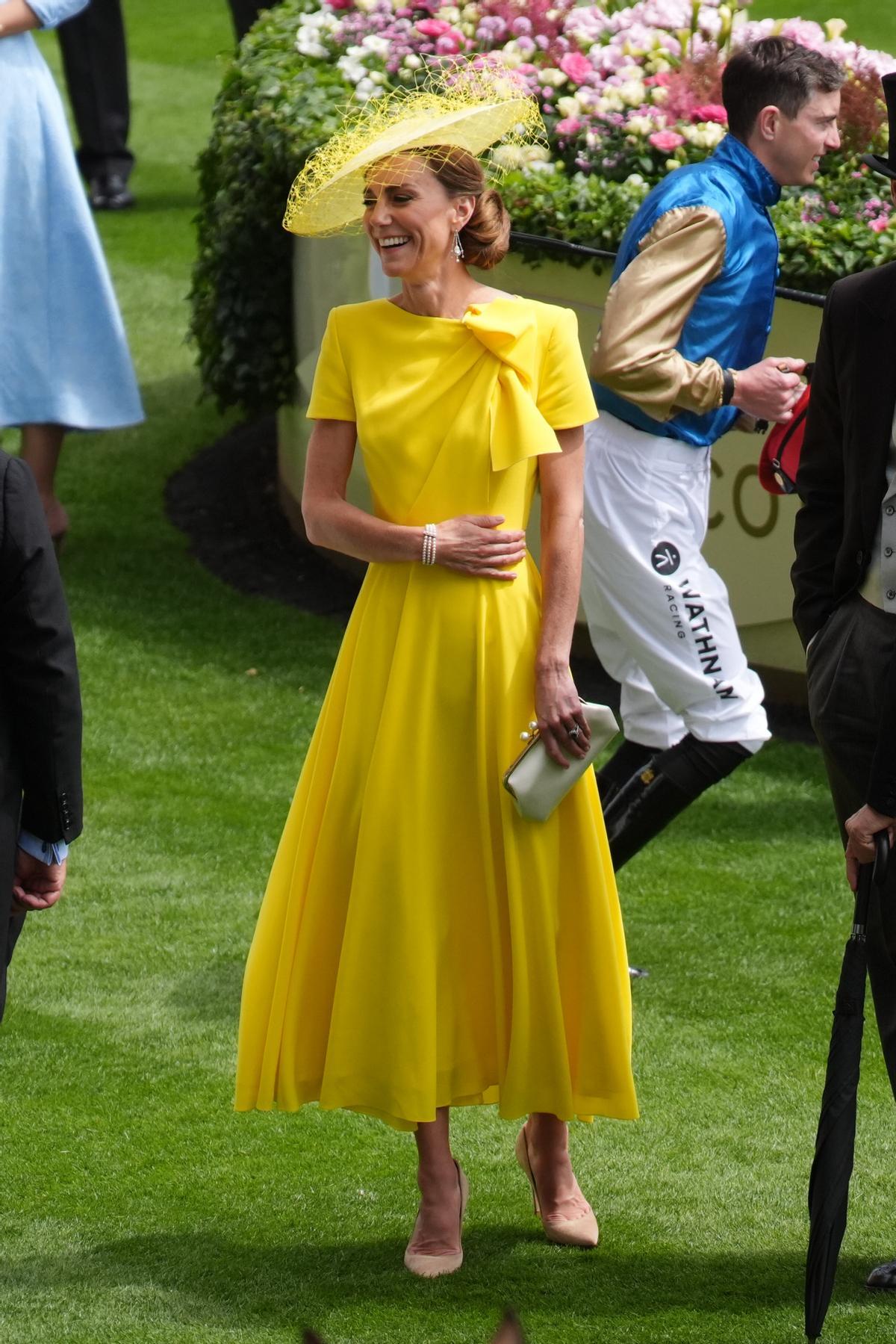 Le look jaune de Kate Middleton à Ascot
