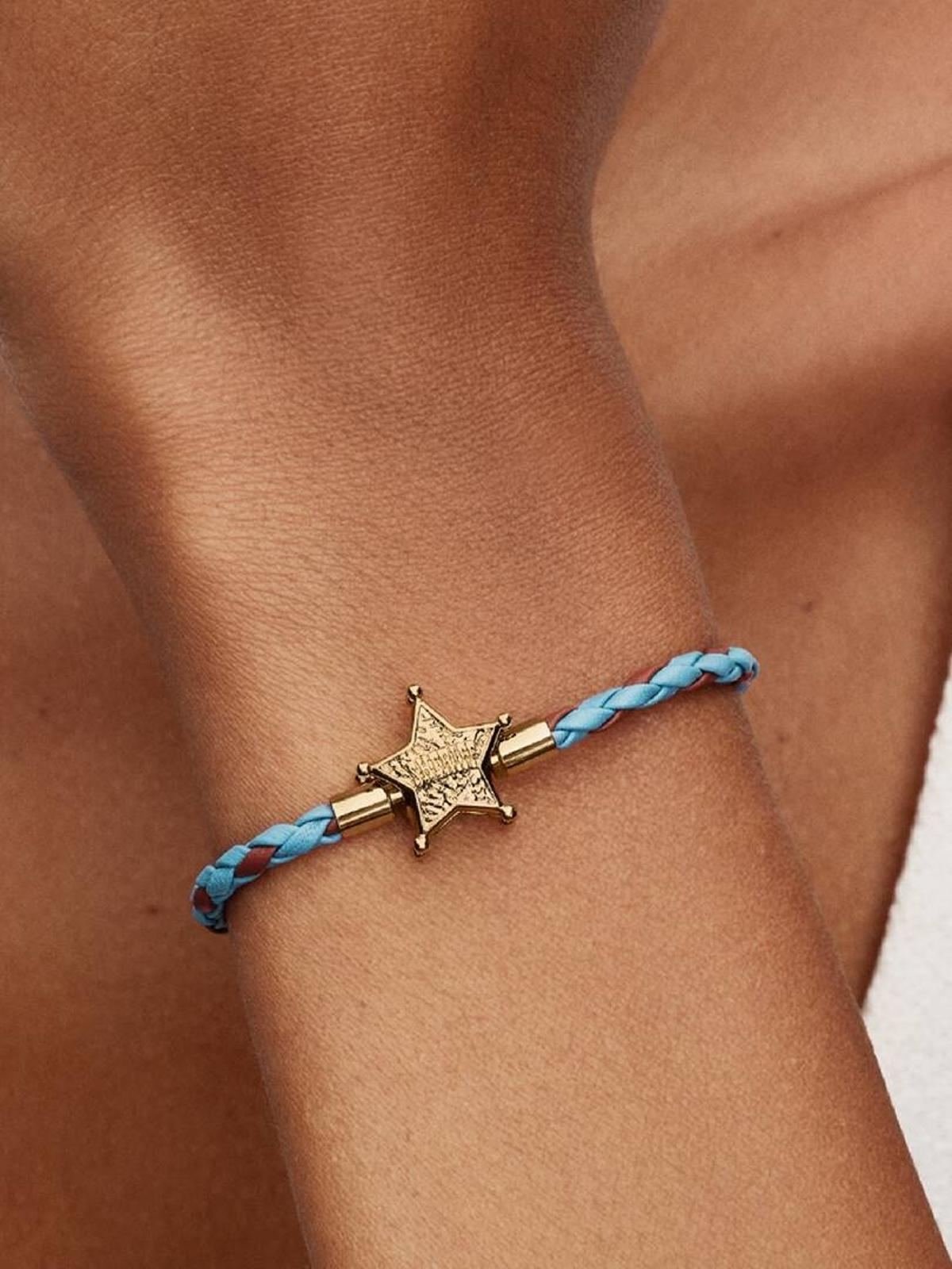 Bracelet en cuir étoile Pandora