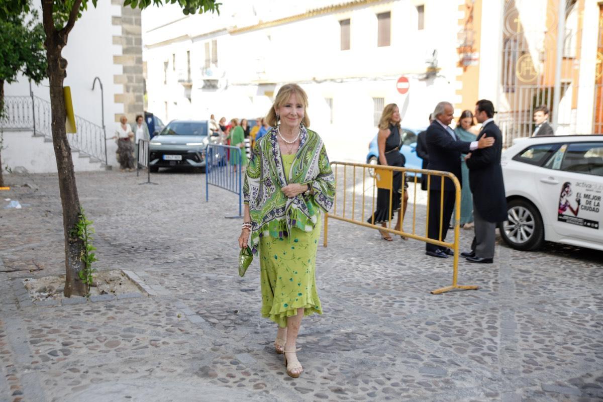 Esperanza Aguirre au mariage d'Inés Domecq